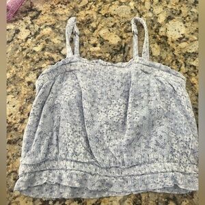 Abercrombie Kids Light Blue Floral Camisole 5/6